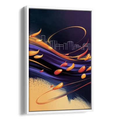 Phoenix Sports Team Pride Side - White Canvas Wall Art