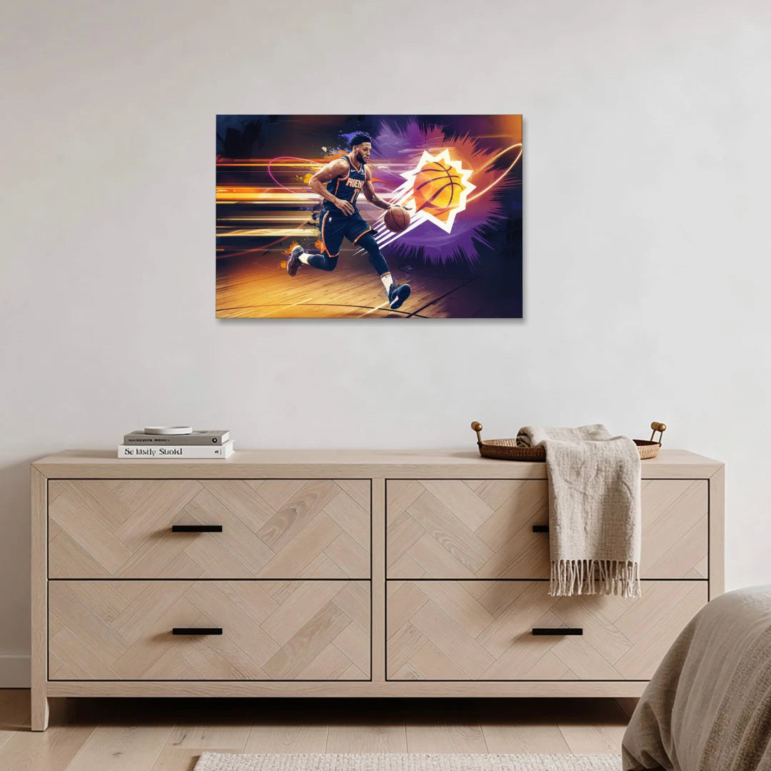 Phoenix Suns Basketball Spirit - Canvas Wall Art - Coffee Table - 36x24