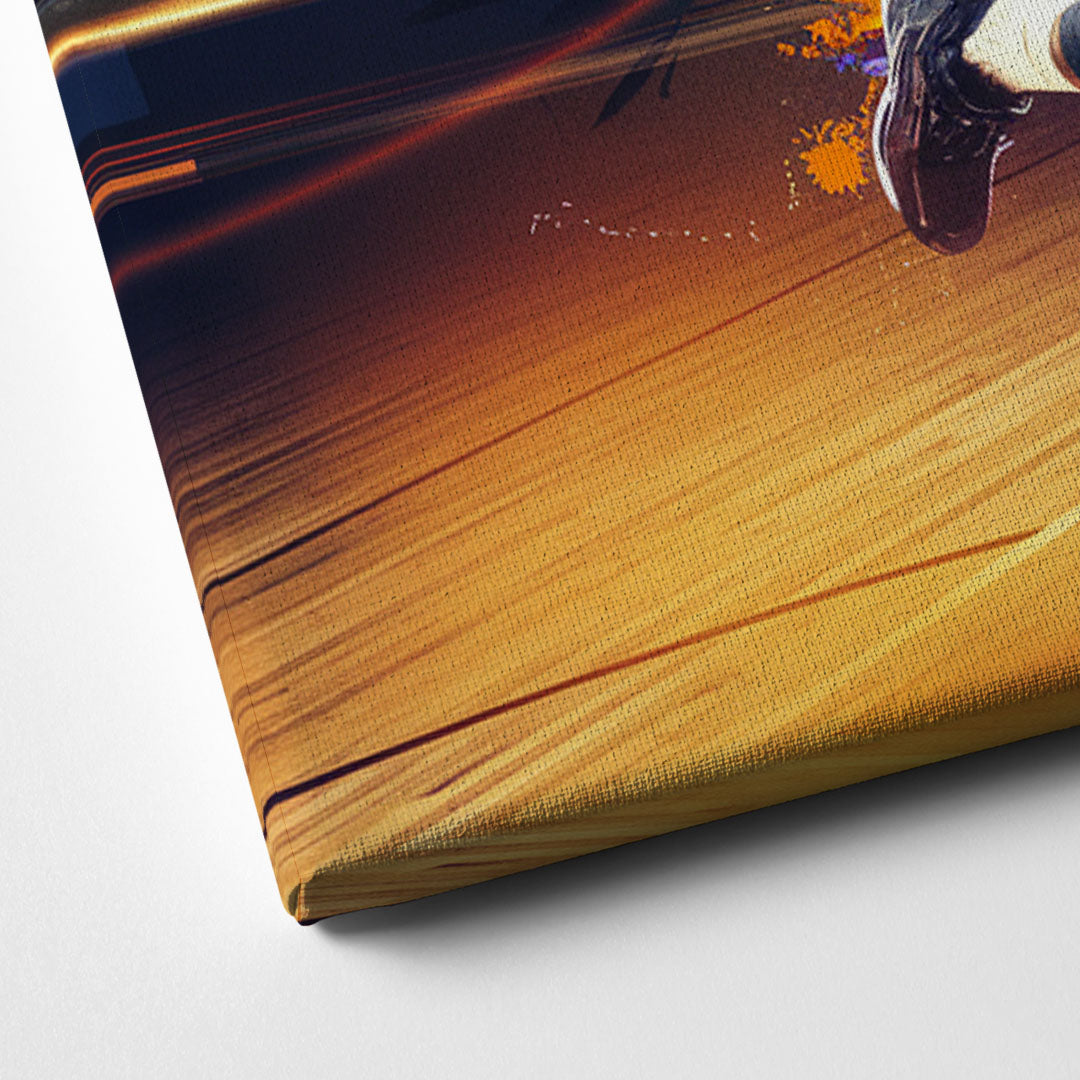 Phoenix Suns Basketball Spirit Canvas Close Up