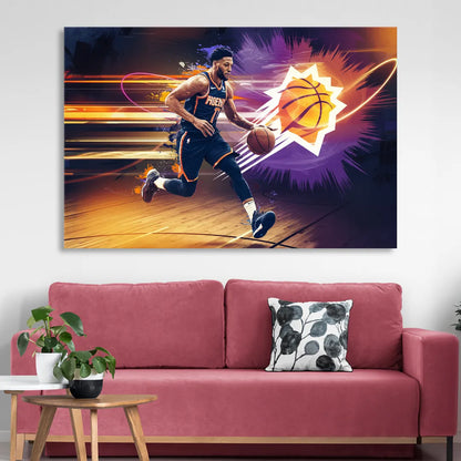 Phoenix Suns Basketball Spirit Living Room - Canvas Wall Art