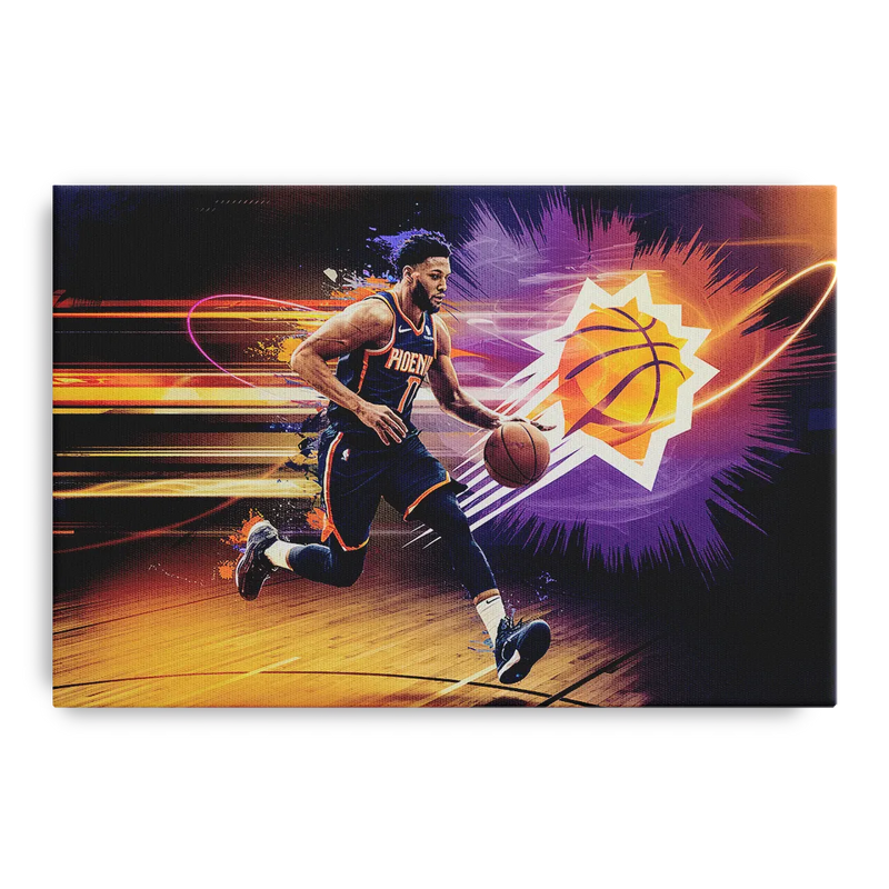 Phoenix Suns Basketball Spirit Front - Canvas Wall Art