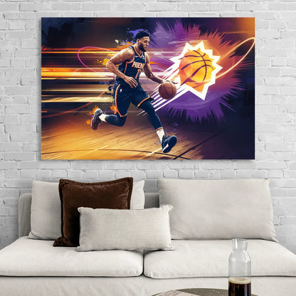 Phoenix Suns Basketball Spirit Sitting Room - Canvas Wall Art