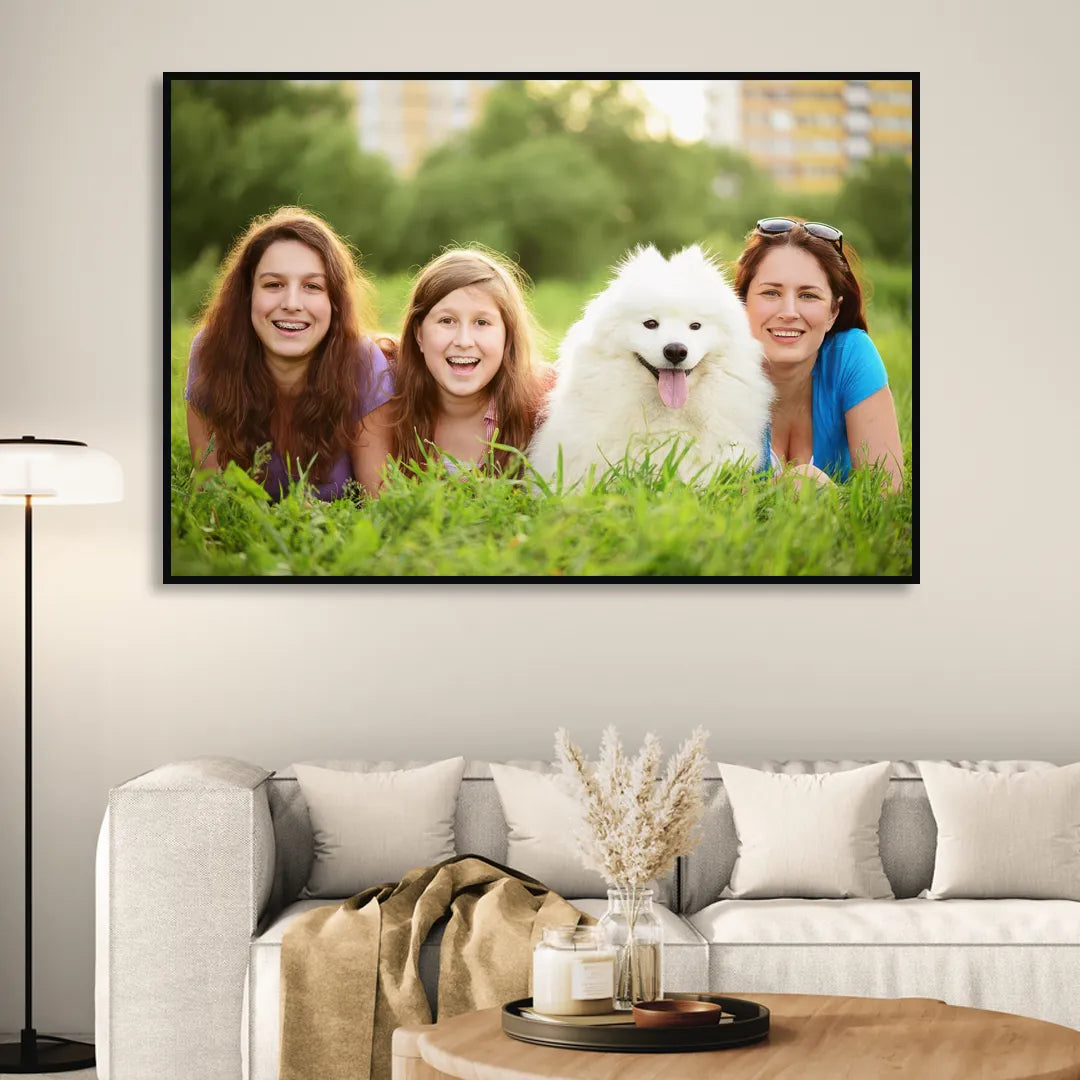 Custom Canvas Photo Prints Sitting Room - Black Canvas Wall Art