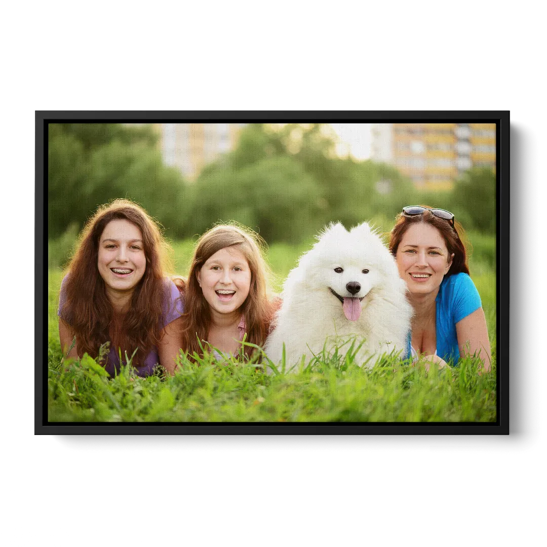 Custom Canvas Photo Prints Front - Black Canvas Wall Art