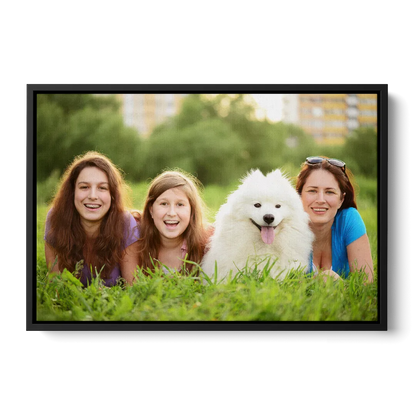 Custom Canvas Photo Prints Front - Black Canvas Wall Art