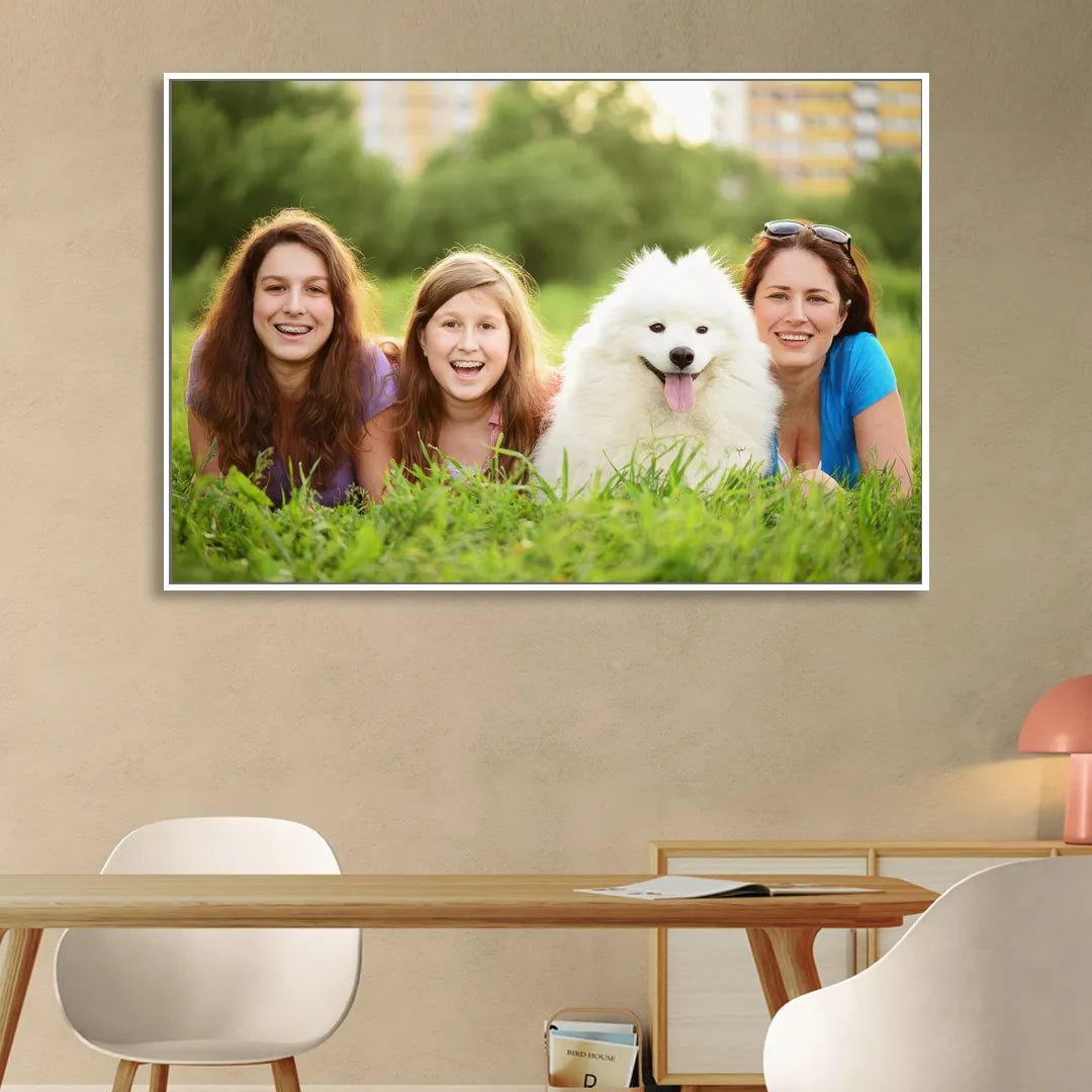 Custom Canvas Photo Prints Living Room - White Canvas Wall Art