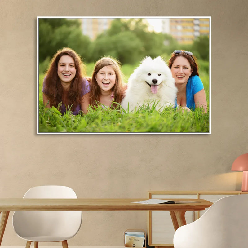 Custom Canvas Photo Prints Living Room - White Canvas Wall Art