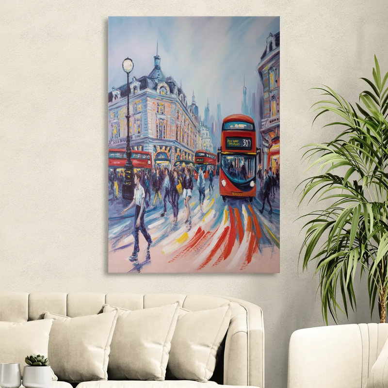 Piccadilly Vibe Living Room - Canvas Wall Art