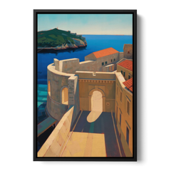 Pile Gate Majesty - Black Framed Canvas Wall Art - Front