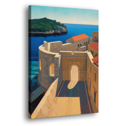 Pile Gate Majesty - Canvas Wall Art - Side