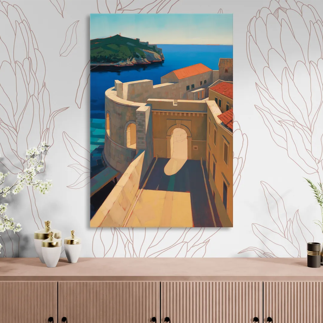 Pile Gate Majesty Living Room - Canvas Wall Art