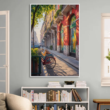 Pinacoteca Brilliance Living Room - White Canvas Wall Art