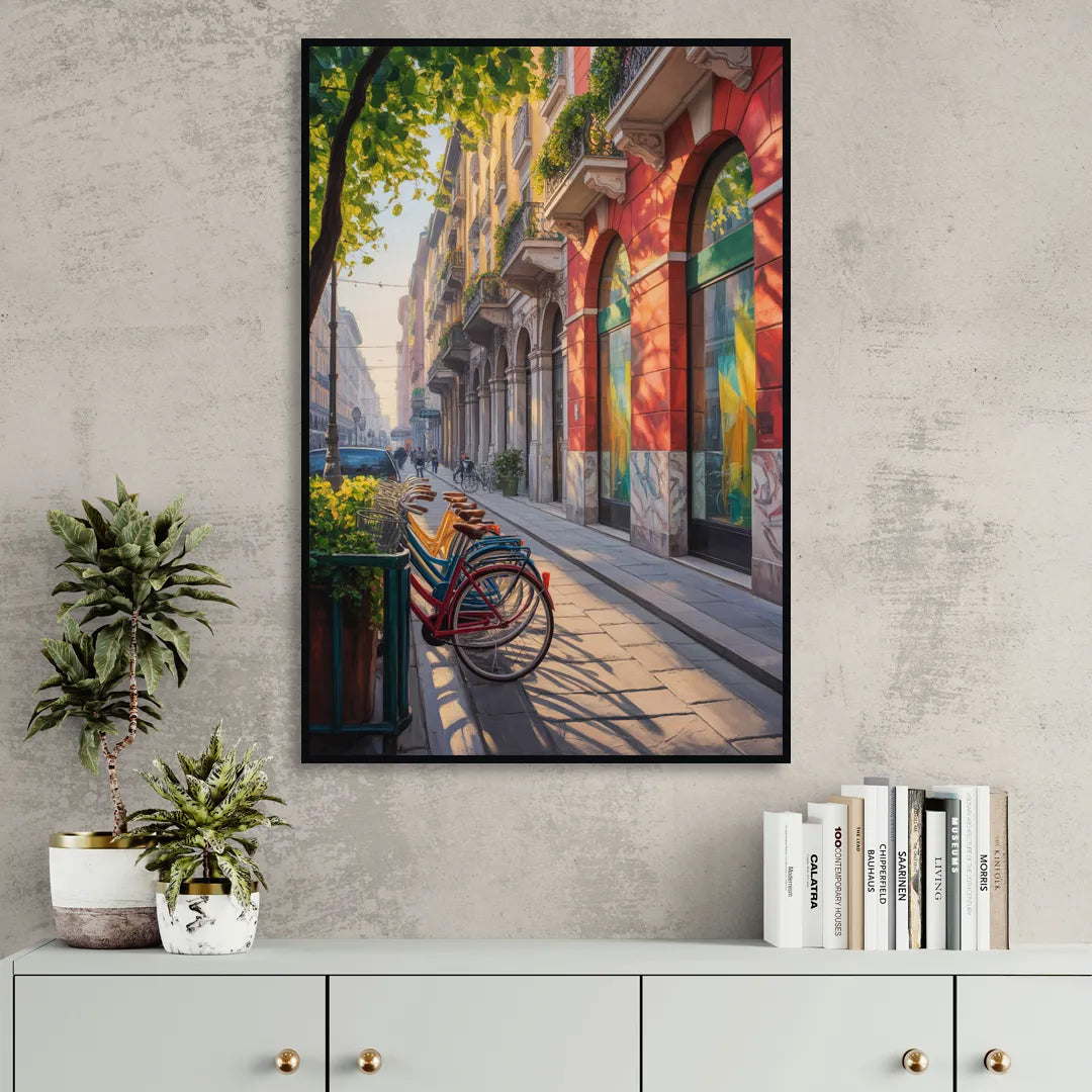 Pinacoteca Brilliance Living Room - Black Canvas Wall Art