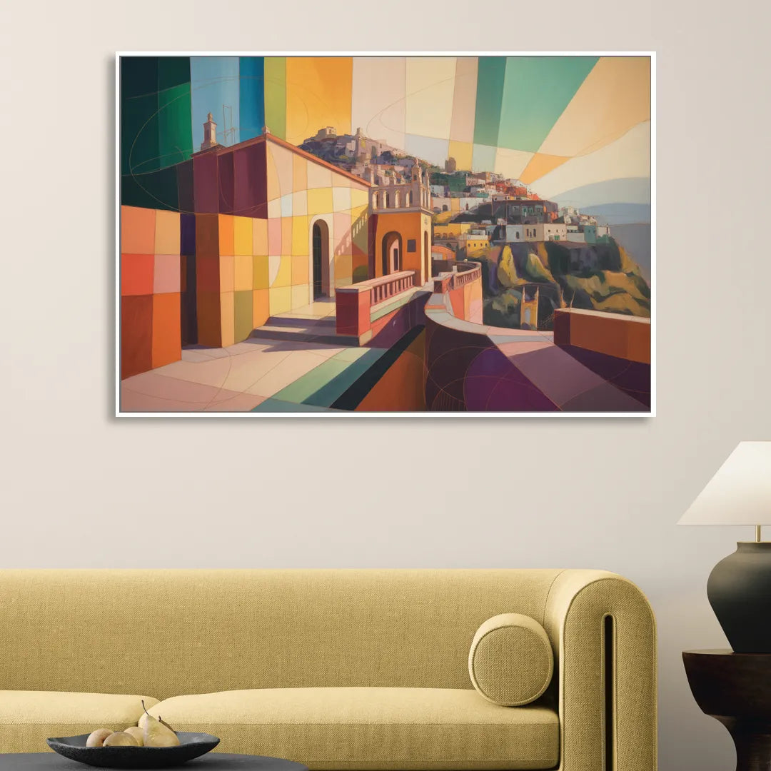 Pípila Overlook Sitting Room - White Canvas Wall Art