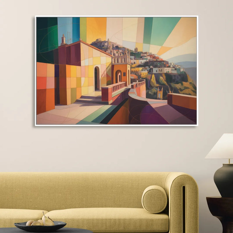 Pípila Overlook Sitting Room - White Canvas Wall Art