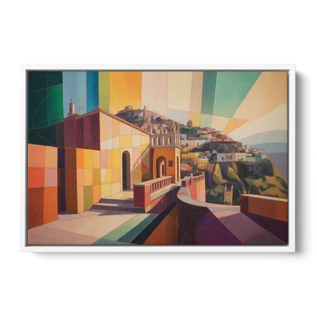 Pípila Overlook Front - White Canvas Wall Art