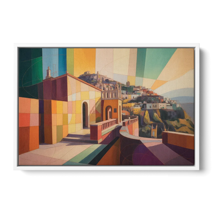 Pípila Overlook Front - White Canvas Wall Art