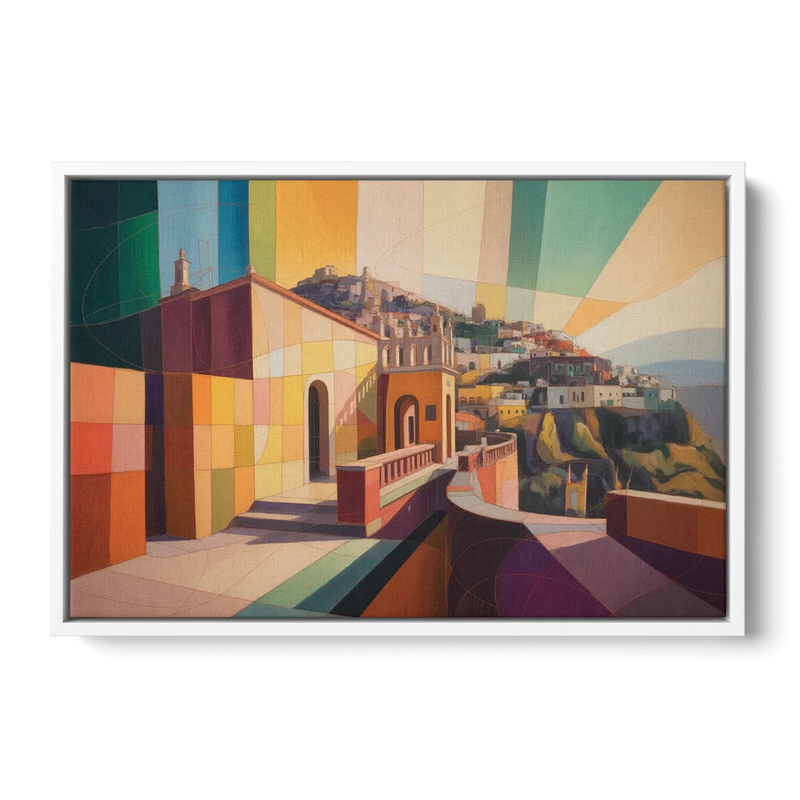 Pípila Overlook Front - White Canvas Wall Art