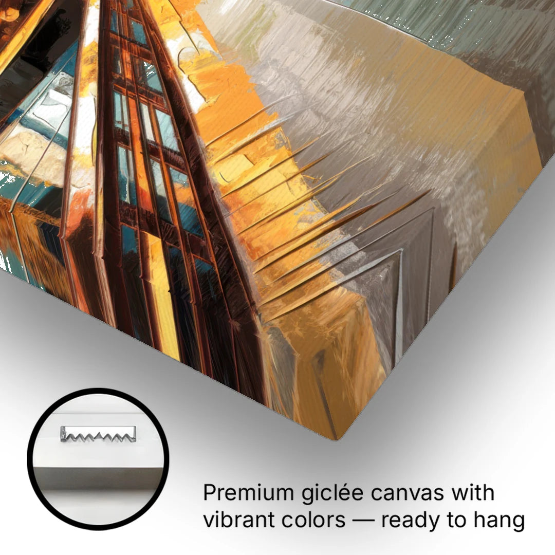 Pittsburgh City of Bridges - Canvas Wall Art - Gallery Wrap Corner