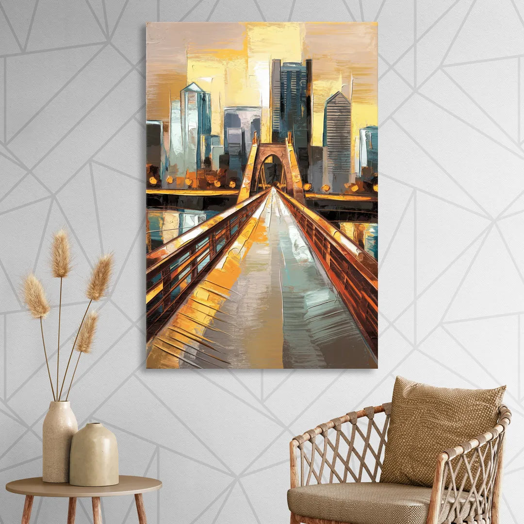 Pittsburgh City of Bridges Sitting Room - Canvas Wall Art