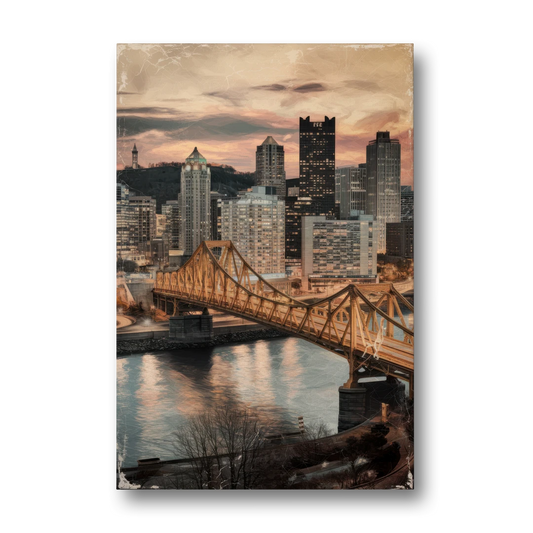 Pittsburgh Historic Landmarks - Canvas Wall Art - Front