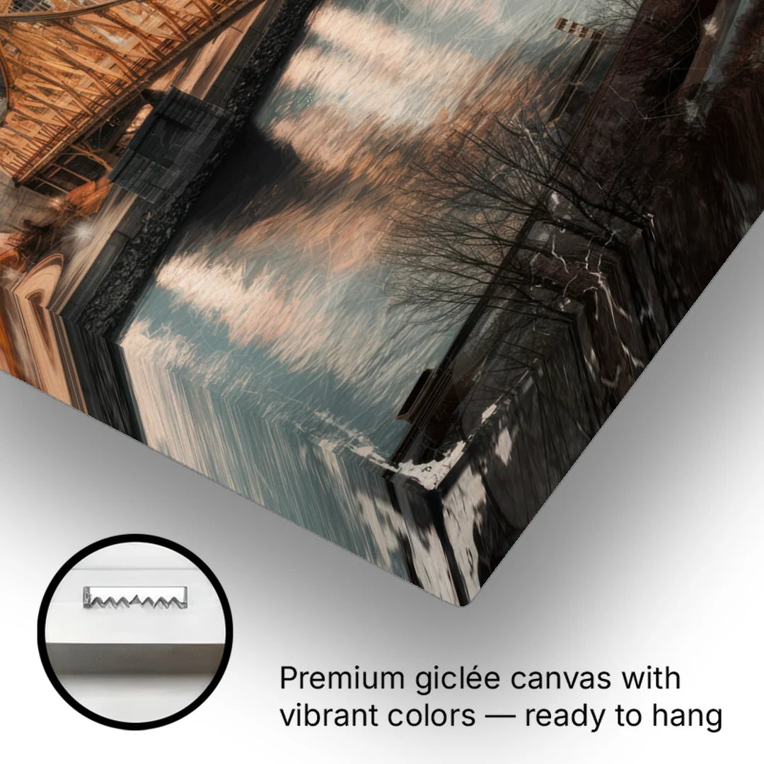 Pittsburgh Historic Landmarks - Canvas Wall Art - Gallery Wrap Corner