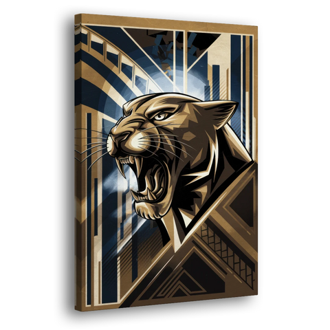 Pittsburgh Panthers Spirit - Canvas Wall Art - Side