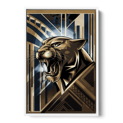 Pittsburgh Panthers Spirit Front - White Canvas Wall Art