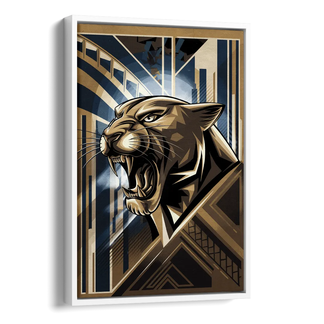 Pittsburgh Panthers Spirit Side - White Canvas Wall Art