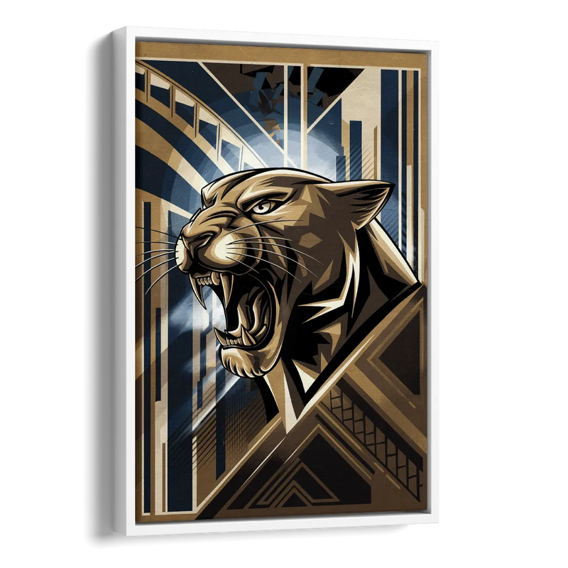 Pittsburgh Panthers Spirit Side - White Canvas Wall Art