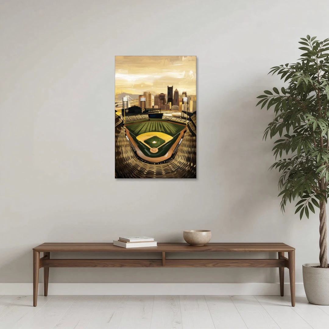 Pittsburgh Pirates Heritage - Canvas Wall Art - Coffee Table - 24x36