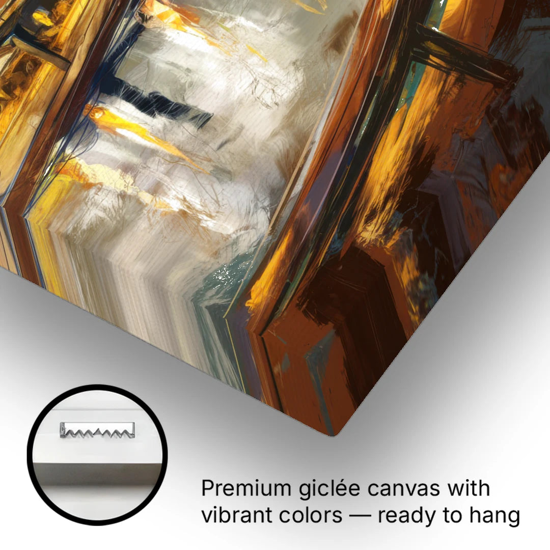 Pittsburgh Steel City Vibes - Canvas Wall Art - Gallery Wrap Corner