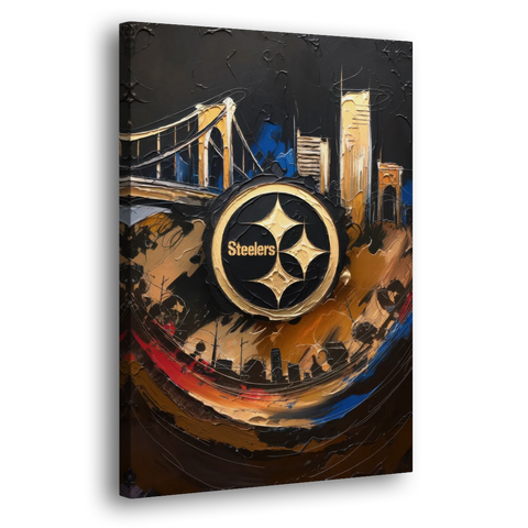 Pittsburgh Steelers Fan Pride - Canvas Wall Art - Side