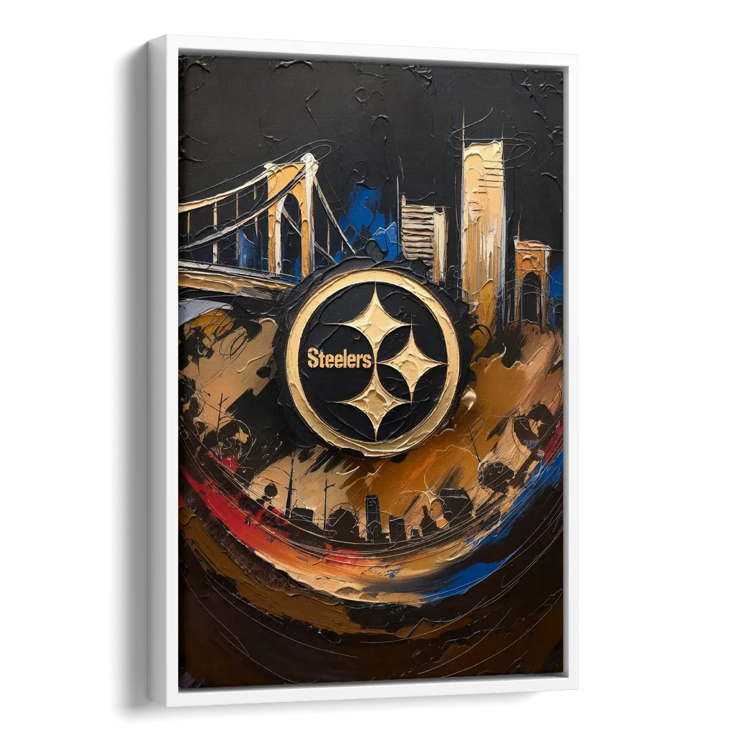 Pittsburgh Steelers Fan Pride Side - White Canvas Wall Art