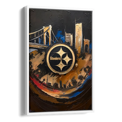 Pittsburgh Steelers Fan Pride Side - White Canvas Wall Art