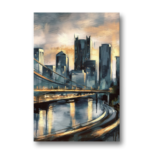 Pittsburgh Urban Aesthetic - Canvas Wall Art - Front