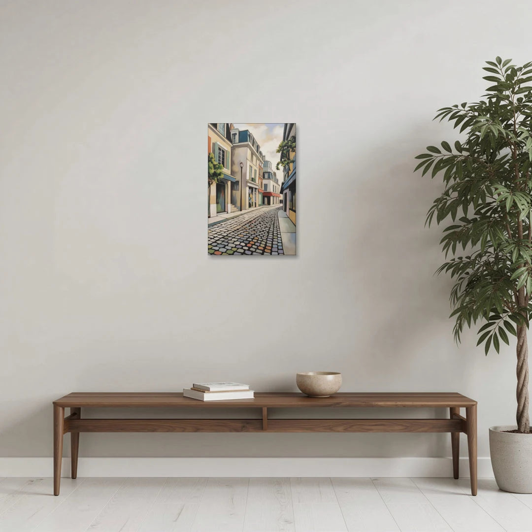 Place Royale Cobblestones - Canvas Wall Art - Coffee Table - 16x24