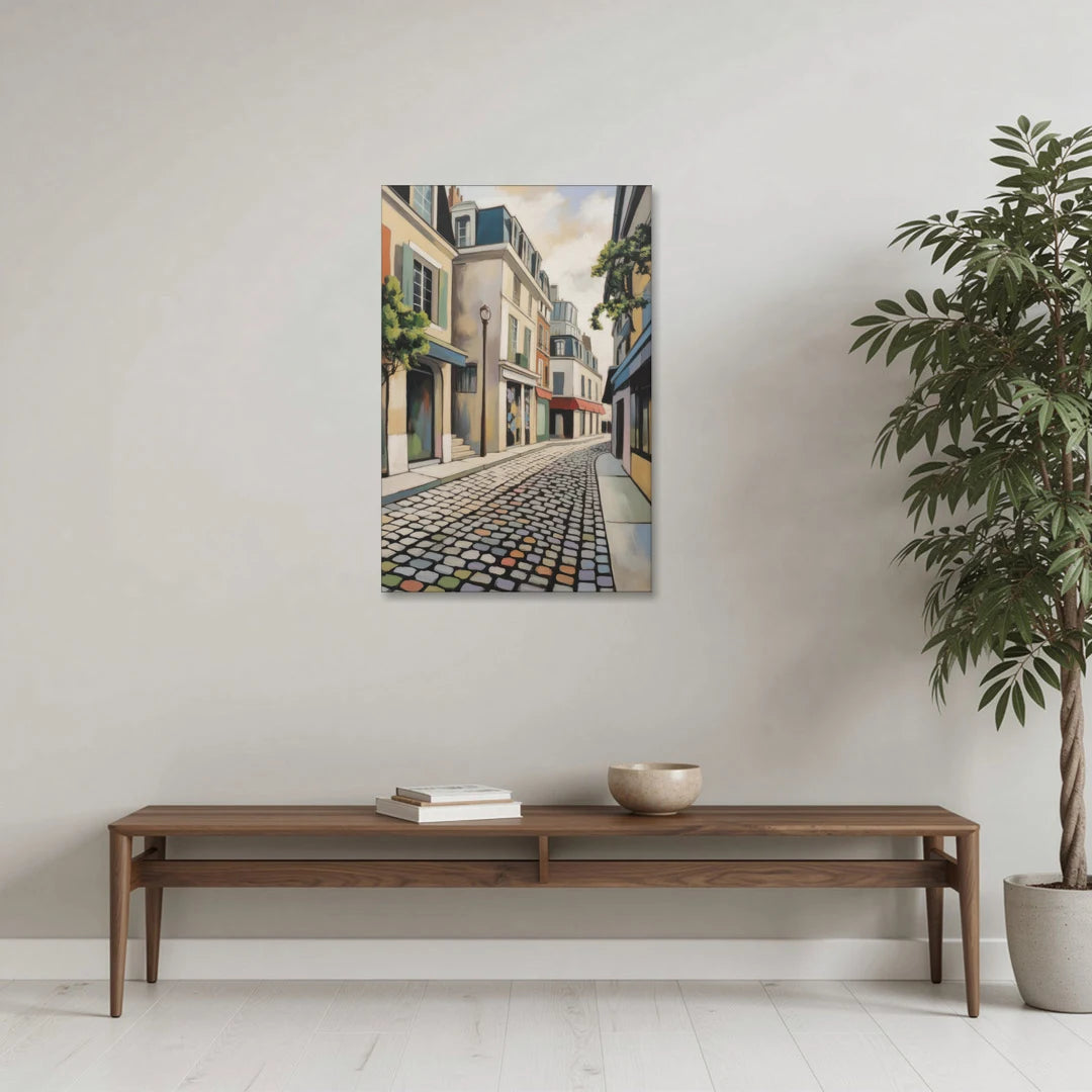 Place Royale Cobblestones - Canvas Wall Art - Coffee Table - 24x36