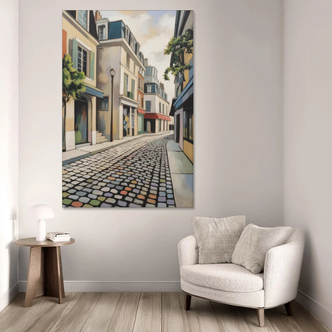 Place Royale Cobblestones - Canvas Wall Art - Sofa - 40x60