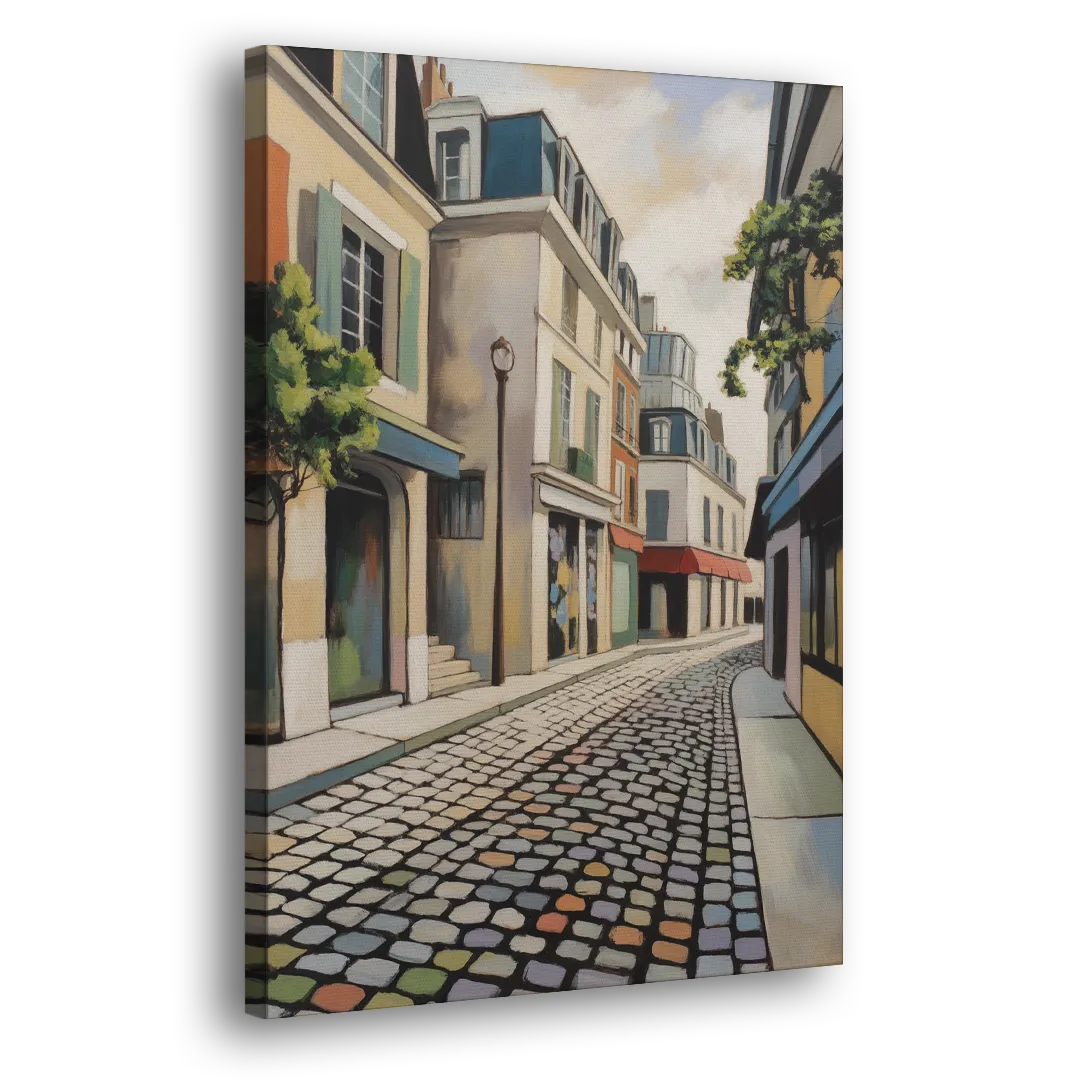 Place Royale Cobblestones Side - Canvas Wall Art