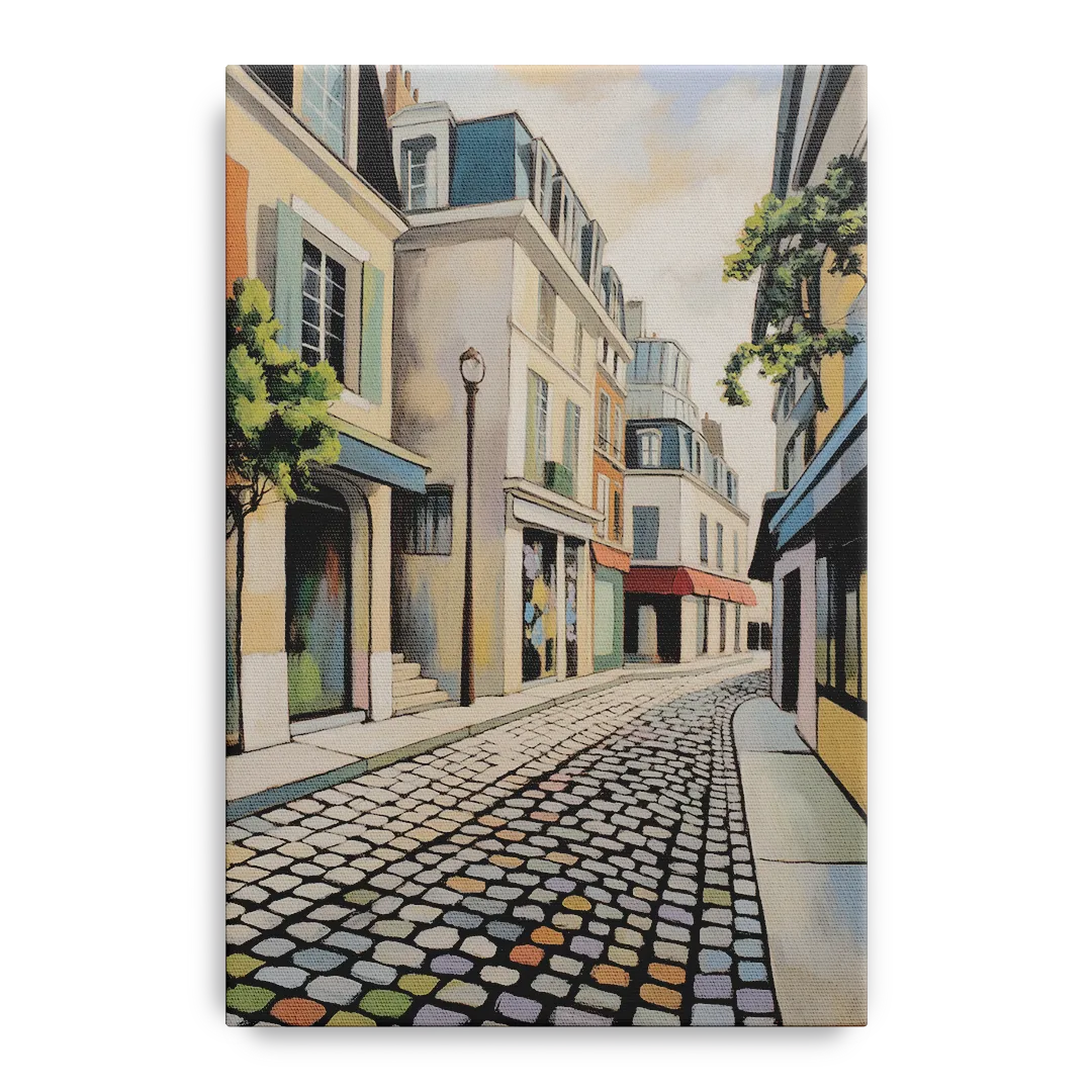 Place Royale Cobblestones Front - Canvas Wall Art