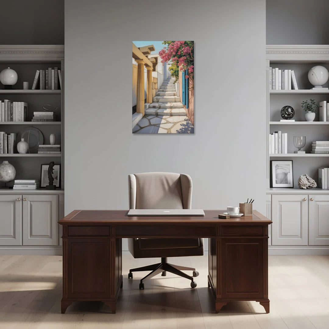 Plaka Pathways - Canvas Wall Art - Office - 24x36
