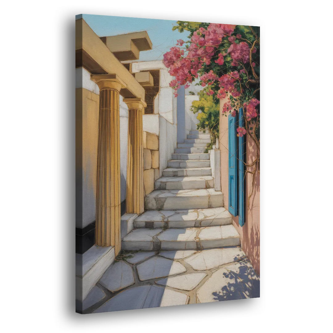 Plaka Pathways Side - Canvas Wall Art