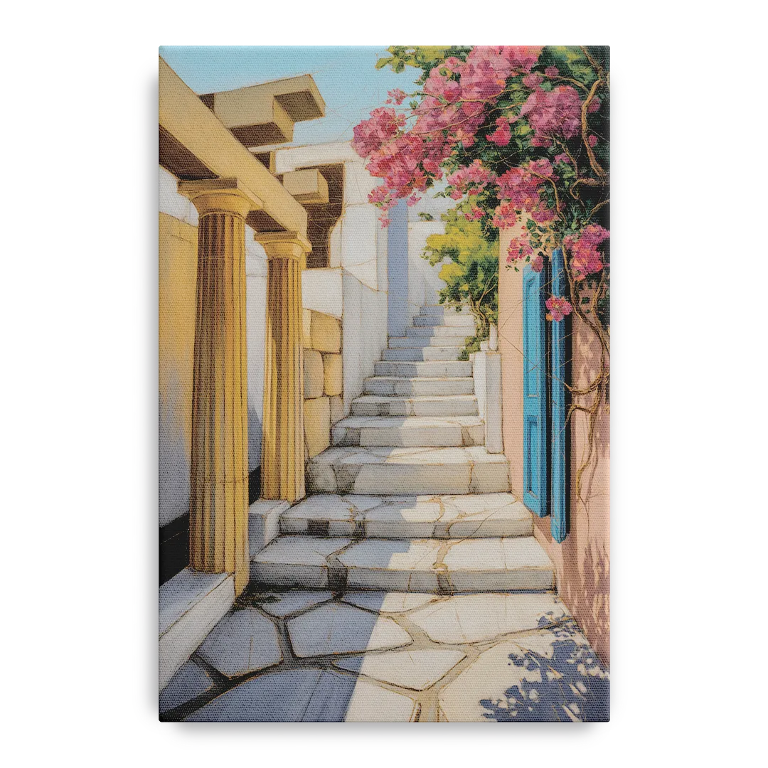 Plaka Pathways Front - Canvas Wall Art