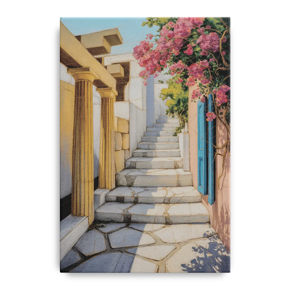 Plaka Pathways Front - Canvas Wall Art