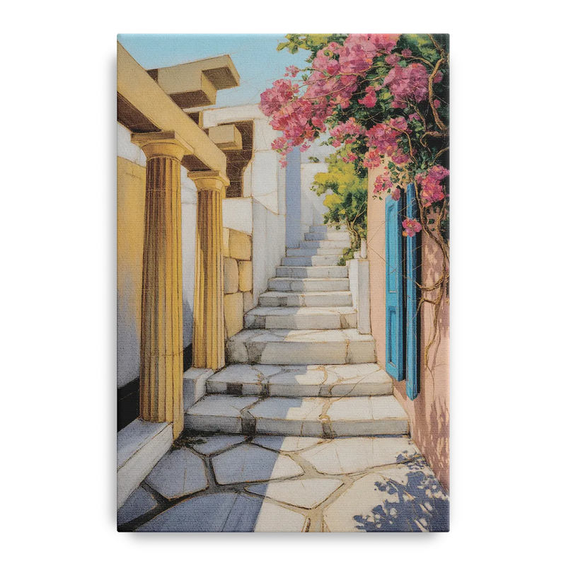 Plaka Pathways Front - Canvas Wall Art