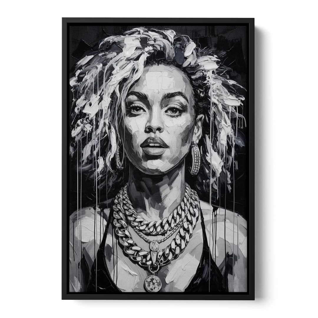Planet Vibe 2.0 - Black Frame Canvas