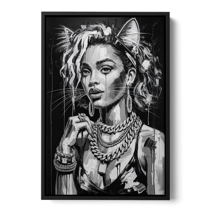 Planet Vibe 3.0 - Black Frame Canvas