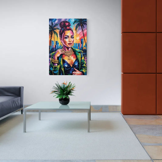 Planet Vibe - Canvas Wall Art Living Room