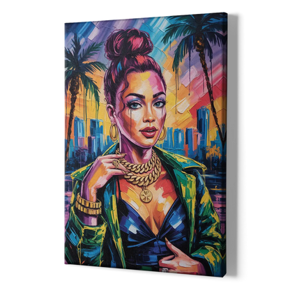 Planet Vibe - Canvas Print Art Sides
